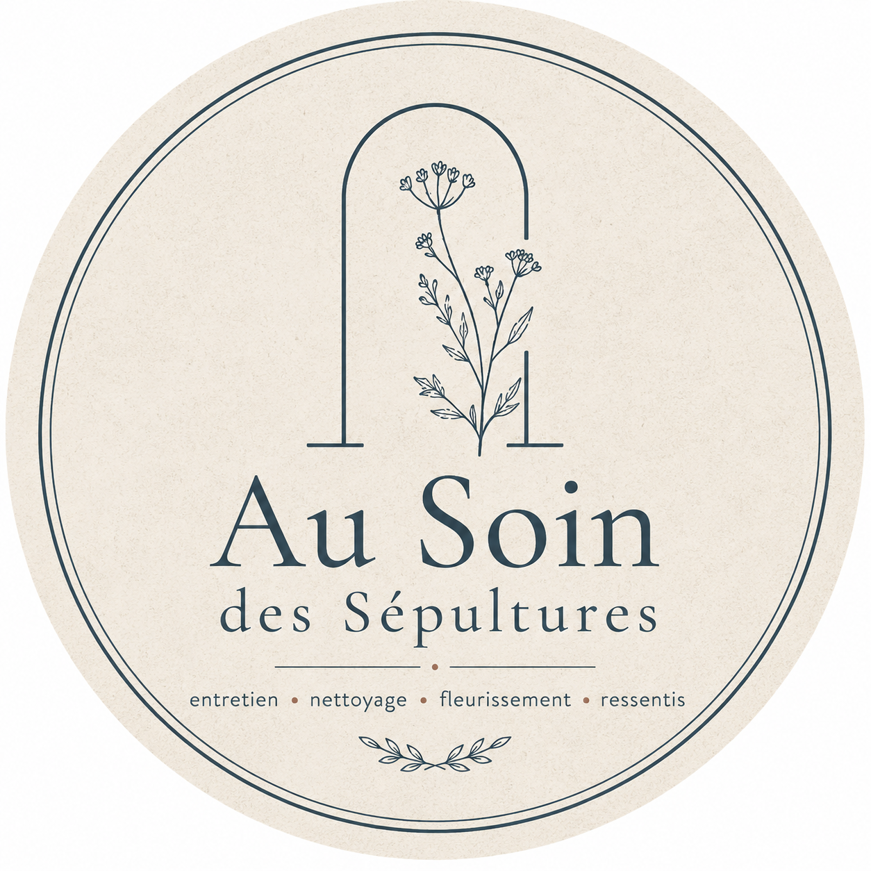 Logo Au Soin des Sépultures nettoyage de tombes oise